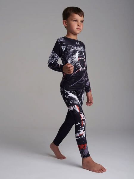 Детский компрессионный комплект Grizli 3в1 : Рашгард, шорты, леггинсы, 1278700139 фото