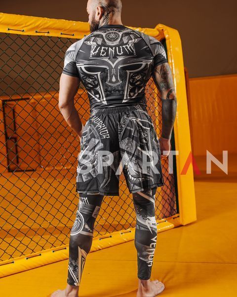Мужской компрессионный костюм 4в1 Gladiator: Рашгард, футболка, шорты, леггинсы 7512127870013511237 фото
