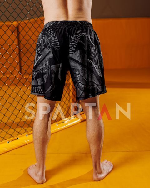 Мужской компрессионный костюм 4в1 Gladiator 3.0 black: Рашгард, футболка, шорты, леггинсы 127512127870013511237 фото