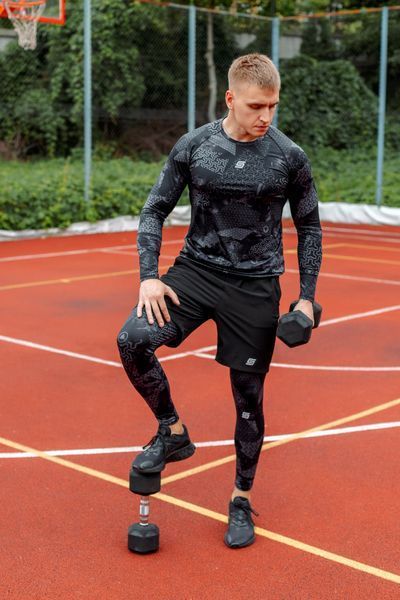 Мужской Рашгард Gym Compression Thunder 5в1 : Рашгард, шорты, леггинсы, футболка, худи M4278704013511 фото