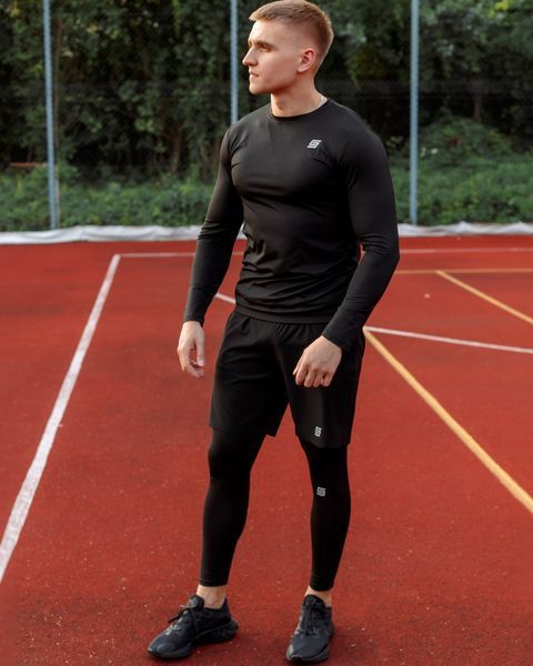 Мужской Рашгард  Gym Compression 5в1 : Рашгард, шорты, леггинсы, футболка, худи M42787001351 фото