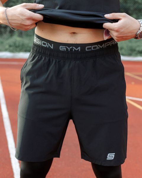 Мужской Рашгард  Gym Compression 5в1 : Рашгард, шорты, леггинсы, футболка, худи M42787001351 фото
