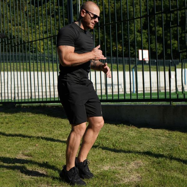 Мужской Рашгард Gym Compression 5в1 : Рашгард, шорты, леггинсы, футболка, худи M427870013511 фото