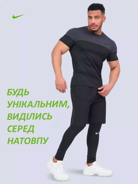 Мужской компрессионный костюм Kamo 5в1 : Рашгард, шорты, леггинсы, футболка, худи 418700135 фото