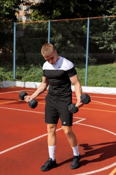 Мужской Рашгард Gym Compression thunder mazarine 5в1 : Рашгард, шорты, леггинсы, футболка, худи M4278704405413511 фото