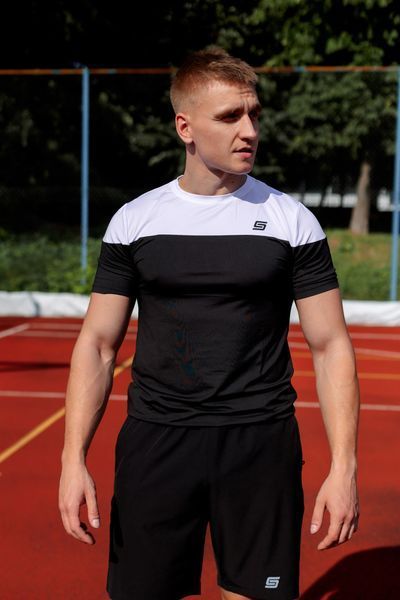 Мужской Рашгард Gym Compression thunder mazarine 5в1 : Рашгард, шорты, леггинсы, футболка, худи M4278704405413511 фото
