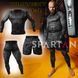 Мужской компрессионный костюм 3в1 devil black: Рашгард, шорты, леггинсы 45527512127870013511237 фото 1